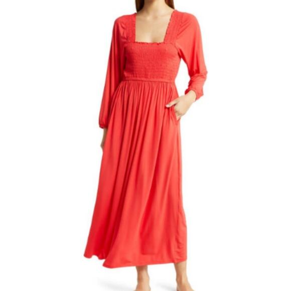 New ~ NORDSTROM ~ (Tencel) Moonlight Eco Long Sleeve Nightgown  Giftable - Picture 2 of 9